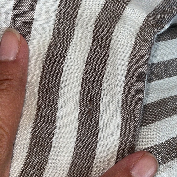 Madewell Paperbag Striped Linen Blend Pants - Picture 9 of 11